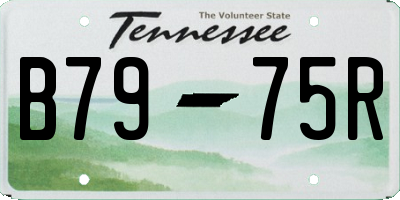 TN license plate B7975R