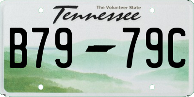 TN license plate B7979C