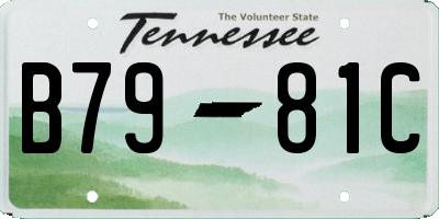 TN license plate B7981C