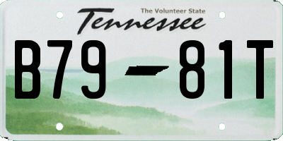 TN license plate B7981T