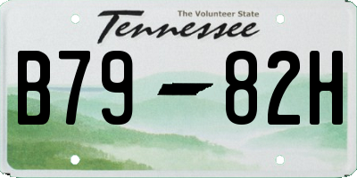 TN license plate B7982H