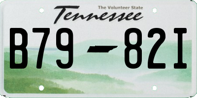 TN license plate B7982I