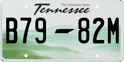 TN license plate B7982M