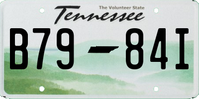 TN license plate B7984I