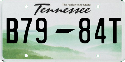 TN license plate B7984T