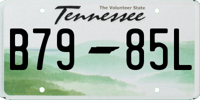 TN license plate B7985L