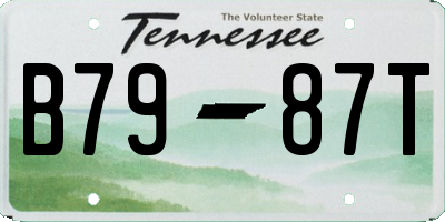 TN license plate B7987T