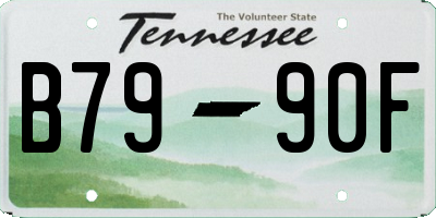 TN license plate B7990F