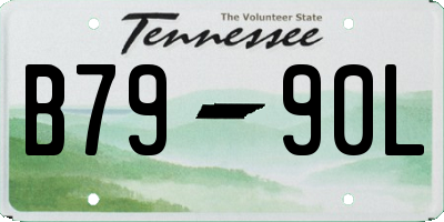 TN license plate B7990L