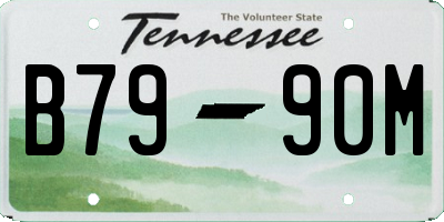 TN license plate B7990M