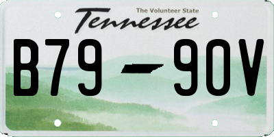 TN license plate B7990V