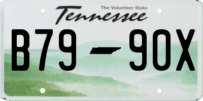 TN license plate B7990X