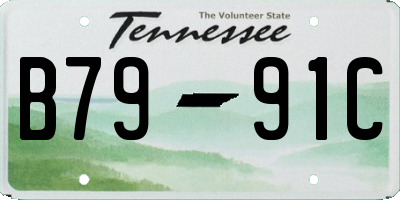 TN license plate B7991C
