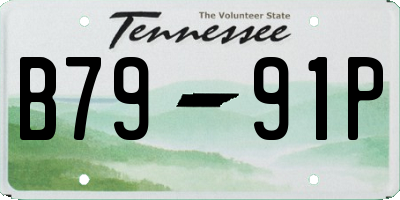 TN license plate B7991P