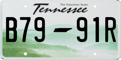 TN license plate B7991R