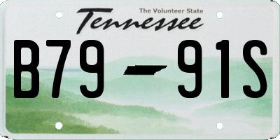 TN license plate B7991S