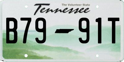 TN license plate B7991T