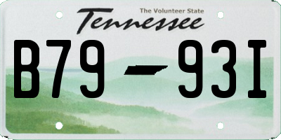 TN license plate B7993I