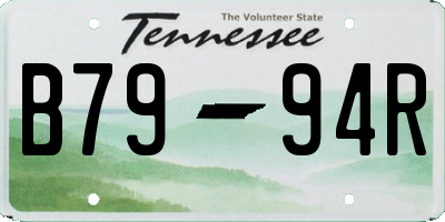 TN license plate B7994R