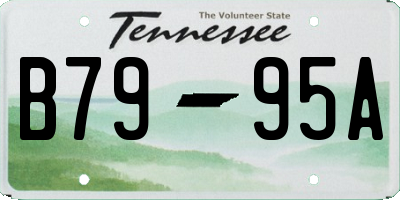 TN license plate B7995A