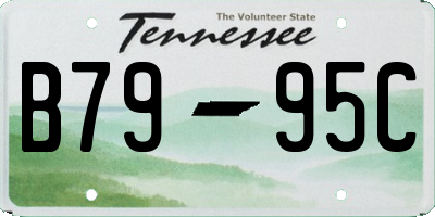 TN license plate B7995C
