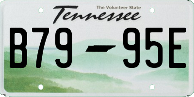TN license plate B7995E