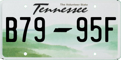 TN license plate B7995F