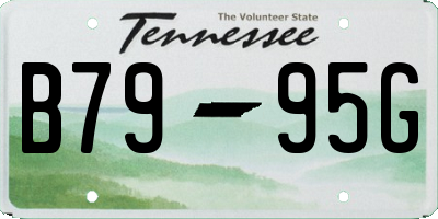 TN license plate B7995G