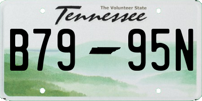 TN license plate B7995N
