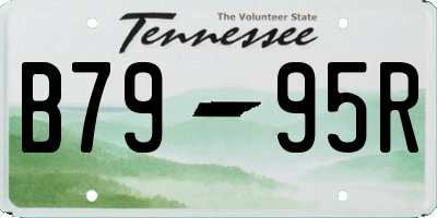 TN license plate B7995R