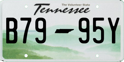 TN license plate B7995Y