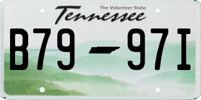 TN license plate B7997I