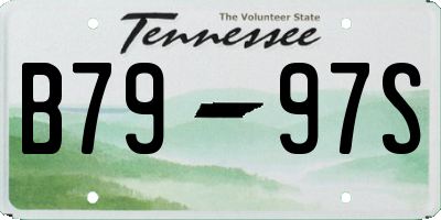 TN license plate B7997S