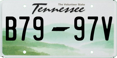 TN license plate B7997V
