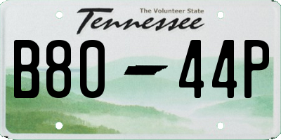 TN license plate B8044P