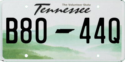 TN license plate B8044Q