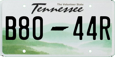 TN license plate B8044R