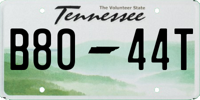 TN license plate B8044T