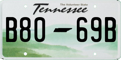 TN license plate B8069B