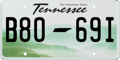 TN license plate B8069I