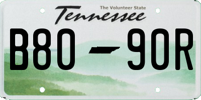 TN license plate B8090R