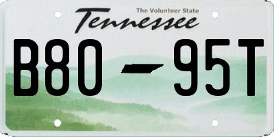 TN license plate B8095T