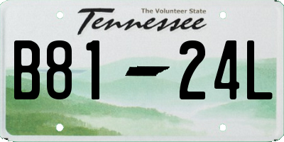 TN license plate B8124L
