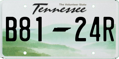 TN license plate B8124R