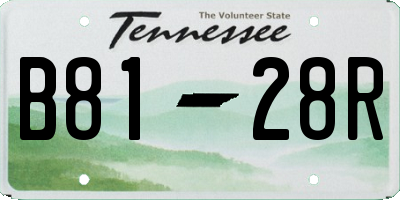 TN license plate B8128R