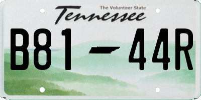 TN license plate B8144R