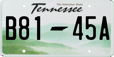 TN license plate B8145A