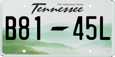 TN license plate B8145L