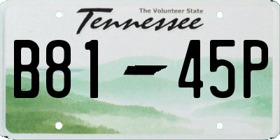 TN license plate B8145P