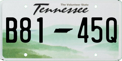 TN license plate B8145Q